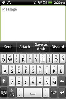 Press once on each letter to write the required word.A number of words based on the letters you've keyed in are displayed.