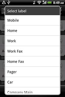 Press the required number type.