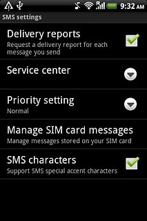 When the box next to the menu item is ticked (V), the function is turned on.