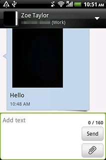 Press Add text.Write the picture message.