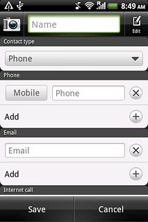 Press the field below Phone.