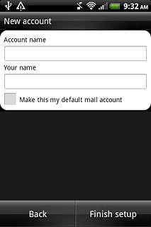 Press the field below Your name and key in the required sender name.