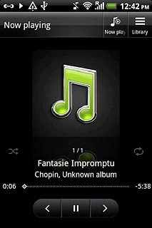 To fast forward or rewind the current audio file:Press and hold arrow right or arrow left.