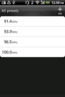 Press the required channel.