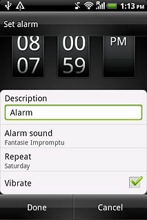 Press Done to save the settings.