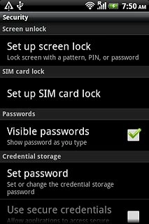 Press Set up screen lock.