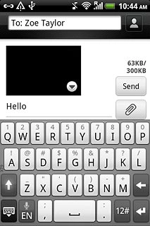 Press Send when you've finished your picture message.
