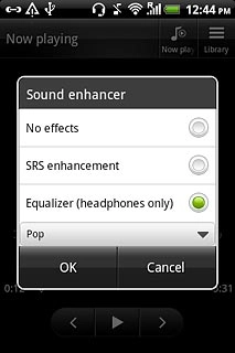 If you select Equalizer (headphones only):