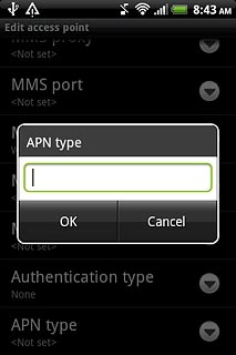 Key in mms and press OK.