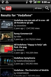 Press the required video clip.