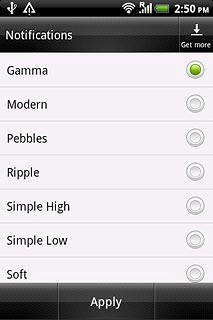 Once you've found a message tone you like, press Apply.