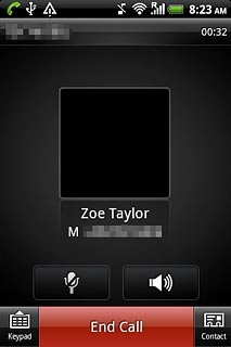 Press End Call to end the call.