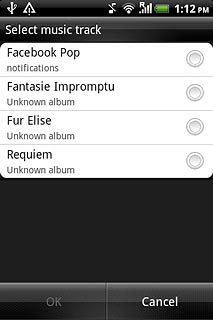 Press the different alarm tones to listen to them.