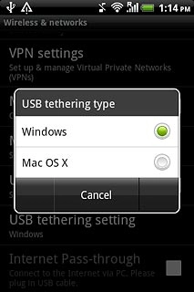 Press Windows or Mac OS X.