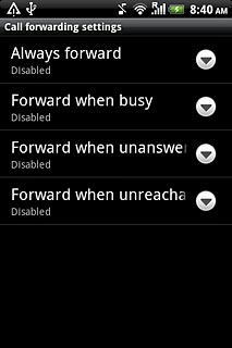 Key in the required number.If you selected Forward when unanswe in step 2: