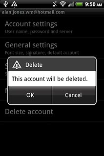 Press OK to confirm.