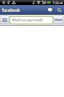 You can now use the application.Please note that Facebook isn't part of the original application package and therefore only a general description is given here.You have a number of options, such as:Write status updatesSend messagesWrite text on WallUpload picturesSelect application settings