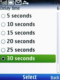 Highlight the required period and press the Navigation key.A request to turn on the divert is sent to the network.
