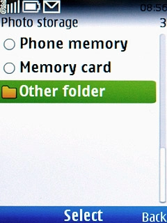 If you select Other folder: