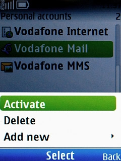 Scroll to Activate and press the Navigation key.