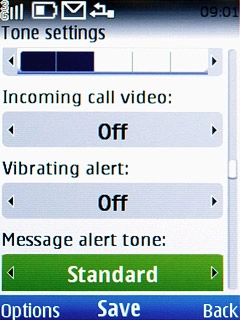 Scroll to Message alert tone.