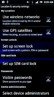 When the box next to the menu item is ticked (V), the function is turned on.