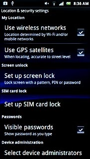 When the box next to the menu item is ticked (V), the function is turned on.