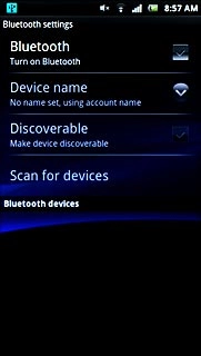 Press Bluetooth to turn Bluetooth on or off.