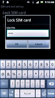 Key in your PIN and press OK.
