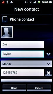 Press the picture icon above the name.