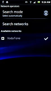 Press the required network.Your display will tell you if you've access to the network you've chosen.