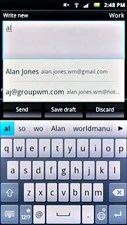 Press the required contact.