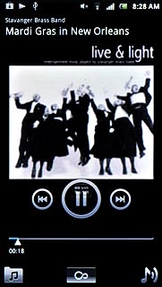 To go to the previous audio file:Press arrow left twice.