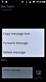 Press Delete message.