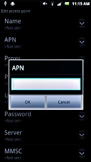Key in live.vodafone.com and press OK.