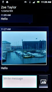 Press Write message.Write the required text.
