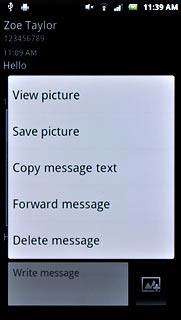 Press Delete message.