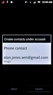 The steps below are based on the Phone contact phone book. If you select another phone book, there may be some differences in relation to the instructions.