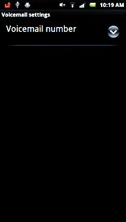 Press Voicemail number.