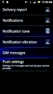 When the box next to the menu item is ticked (V), the function is turned on.
