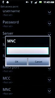 Key in 03 and press OK.