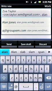 Press the required contact.