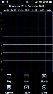 Press one of the following views (depending on the current view):Day