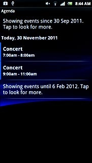 Press the required appointment to view the appointment details.