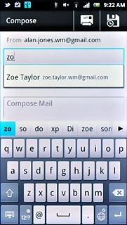 Press the required contact.