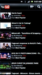 Press the required video clip.