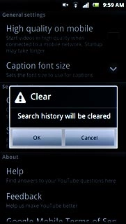 Press OK to confirm.