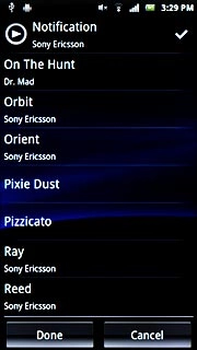 Once you've found a message tone you like, press Done.