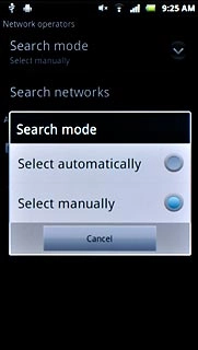 Press Select manually.
