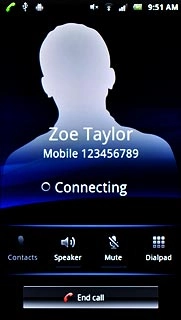 Press End call to end the call.